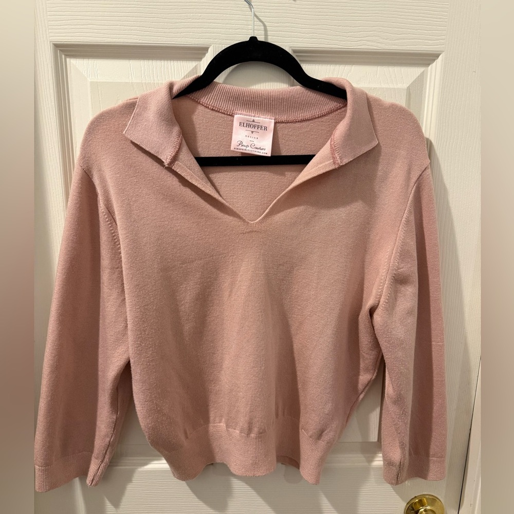 Pinup Couture EUC light pink sweater Large